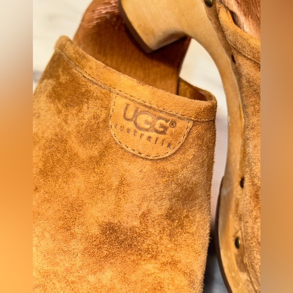 UGG Abbie Suede Studded Healed Clogs Mule Size 6 - Picture 10 of 11